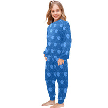 Load image into Gallery viewer, Little Girls' Crew Neck Long Pajama Set