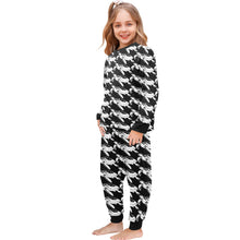Load image into Gallery viewer, Little Girls' Crew Neck Long Pajama Set