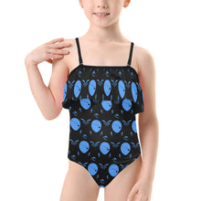 Load image into Gallery viewer, Kids' Spaghetti Strap Ruffle Swimsuit