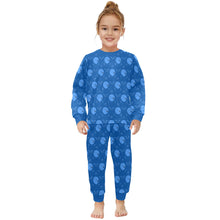 Load image into Gallery viewer, Little Girls' Crew Neck Long Pajama Set