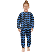 Load image into Gallery viewer, Little Girls' Crew Neck Long Pajama Set
