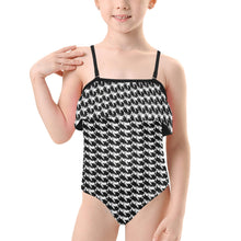 Load image into Gallery viewer, Kids' Spaghetti Strap Ruffle Swimsuit