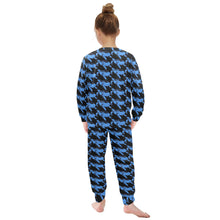 Load image into Gallery viewer, Little Girls' Crew Neck Long Pajama Set