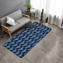 Load image into Gallery viewer, Bluwaii Area Rug with Black Binding 7'x3'3''