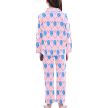 Load image into Gallery viewer, Big Girls' V-Neck Long Pajama Set