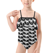 Load image into Gallery viewer, Kids' Spaghetti Strap Ruffle Swimsuit
