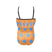Load image into Gallery viewer, Kids' Spaghetti Strap Ruffle Swimsuit