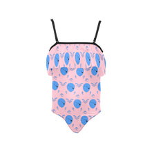 Load image into Gallery viewer, Kids' Spaghetti Strap Ruffle Swimsuit