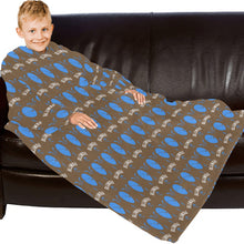 Load image into Gallery viewer, Blanket Robe with Sleeves for Kids