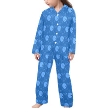 Load image into Gallery viewer, Little Girls' V-Neck Long Pajama Set