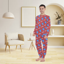 Load image into Gallery viewer, Big Boys' Crew Neck Long Pajama Set