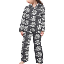 Load image into Gallery viewer, Little Girls' V-Neck Long Pajama Set