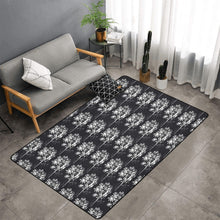 Load image into Gallery viewer, Bluwaii Area Rug with Black Binding 7'x5'