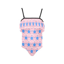 Load image into Gallery viewer, Kids' Spaghetti Strap Ruffle Swimsuit