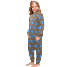 Load image into Gallery viewer, Little Girls' Crew Neck Long Pajama Set