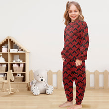 Load image into Gallery viewer, Little Girls' Crew Neck Long Pajama Set