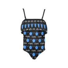Load image into Gallery viewer, Kids' Spaghetti Strap Ruffle Swimsuit