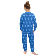 Load image into Gallery viewer, Little Girls' Crew Neck Long Pajama Set