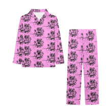 Load image into Gallery viewer, Little Girls' V-Neck Long Pajama Set