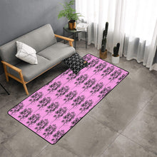 Load image into Gallery viewer, Bluwaii Area Rug with Black Binding 7'x3'3''