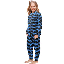 Load image into Gallery viewer, Little Girls' Crew Neck Long Pajama Set