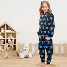Load image into Gallery viewer, Little Girls' Crew Neck Long Pajama Set