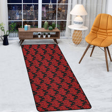Load image into Gallery viewer, Bluwaii Area Rug with Black Binding 7'x3'3''