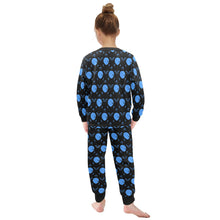 Load image into Gallery viewer, Little Girls' Crew Neck Long Pajama Set