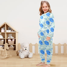 Load image into Gallery viewer, Little Girls' Crew Neck Long Pajama Set