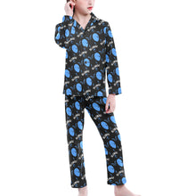 Load image into Gallery viewer, Big Girls' V-Neck Long Pajama Set