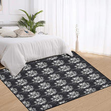 Load image into Gallery viewer, Bluwaii Area Rug with Black Binding 7'x5'