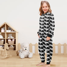 Load image into Gallery viewer, Little Girls' Crew Neck Long Pajama Set