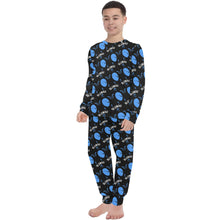 Load image into Gallery viewer, Big Boys' Crew Neck Long Pajama Set