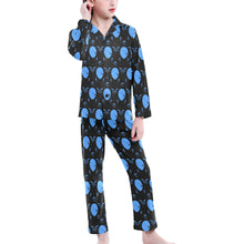 Load image into Gallery viewer, Big Girls' V-Neck Long Pajama Set
