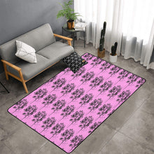 Load image into Gallery viewer, Bluwaii Area Rug with Black Binding 7'x5'