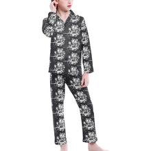 Load image into Gallery viewer, Big Girls' V-Neck Long Pajama Set
