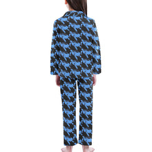 Load image into Gallery viewer, Big Girls' V-Neck Long Pajama Set