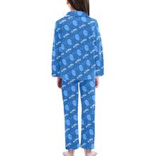 Load image into Gallery viewer, Big Girls' V-Neck Long Pajama Set