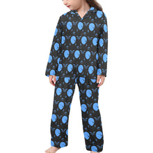 Load image into Gallery viewer, Little Girls' V-Neck Long Pajama Set