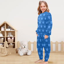 Load image into Gallery viewer, Little Girls' Crew Neck Long Pajama Set