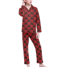 Load image into Gallery viewer, Big Girls' V-Neck Long Pajama Set