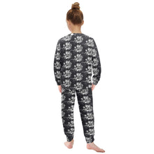Load image into Gallery viewer, Little Girls' Crew Neck Long Pajama Set