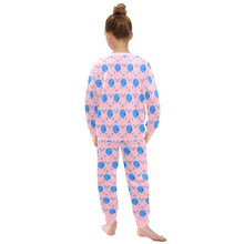 Load image into Gallery viewer, Little Girls' Crew Neck Long Pajama Set