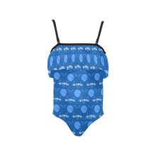 Load image into Gallery viewer, Kids' Spaghetti Strap Ruffle Swimsuit