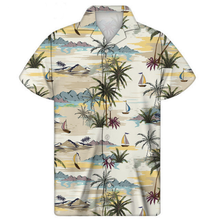 Load image into Gallery viewer, Summer Button Down Tropical Fruit Floral Hawaiian Shirt for Men