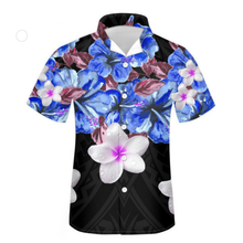 Load image into Gallery viewer, Tropical Hawaiian Floral Print Summer Cuban Guayabera Button Down Shirt for Men