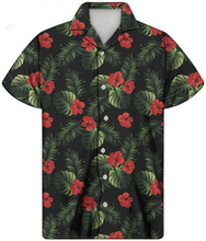 Load image into Gallery viewer, Tropical Floral Hawaiian Design Short Sleeve Shirt for Men