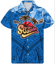 Load image into Gallery viewer, Men's Tropical Hawaiian Print Casual Tops Summer Short Sleeve Oversize Shirt