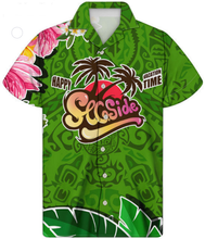 Load image into Gallery viewer, Men's Tropical Hawaiian Print Casual Tops Summer Short Sleeve Oversize Shirt