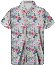 Load image into Gallery viewer, Tropical Floral Hawaiian Design Short Sleeve Shirt for Men